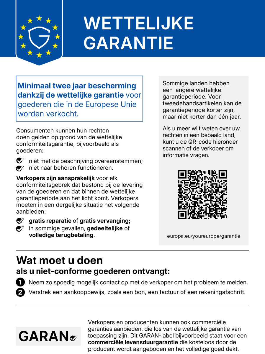 Wettelijke conformiteitsgarantie